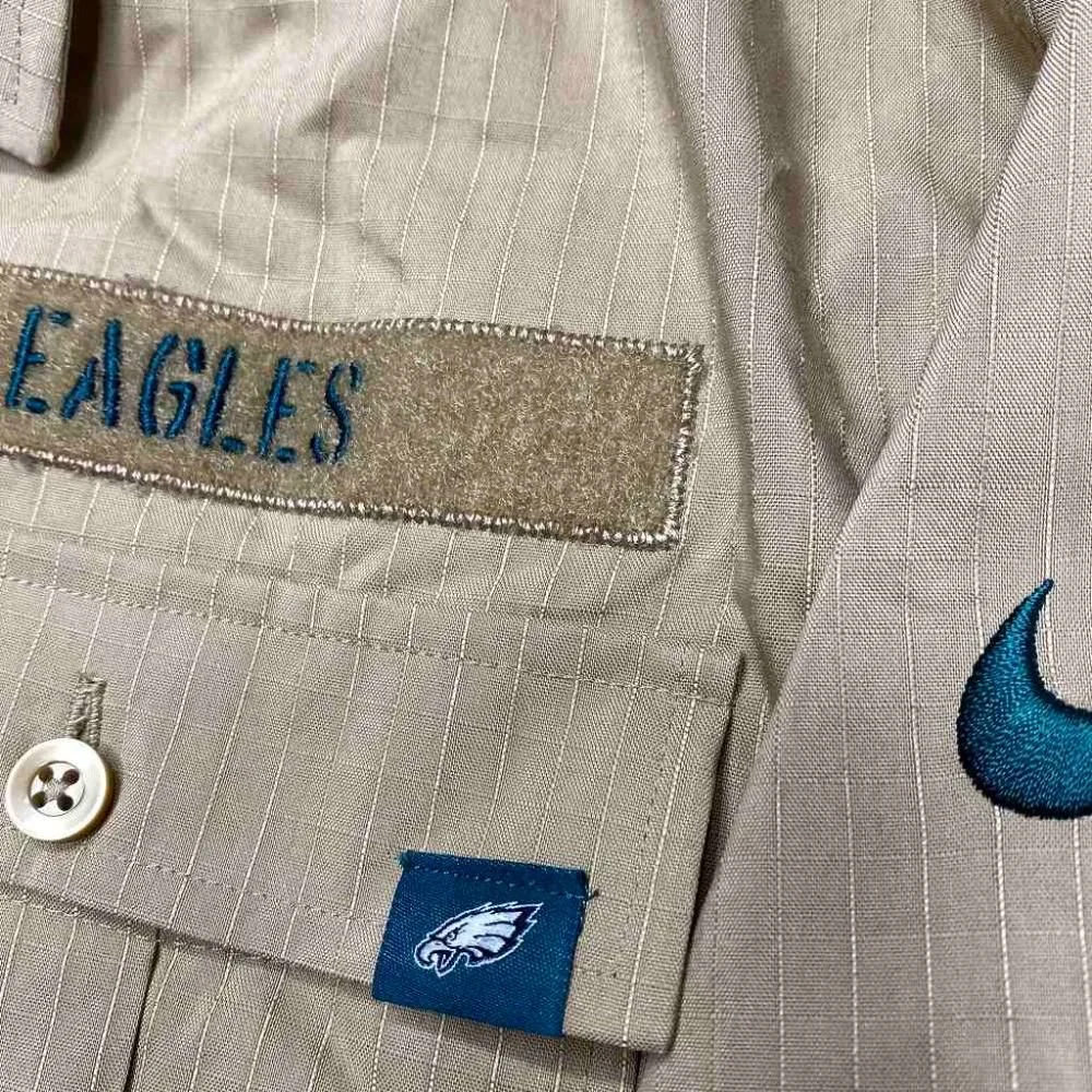 NWT Philadelphia Eagles Nike Salute to Service‎ Button Shirt L Men NFL Football